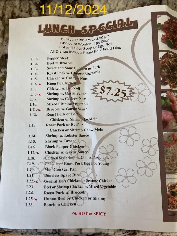 China Buffet Menu image 4